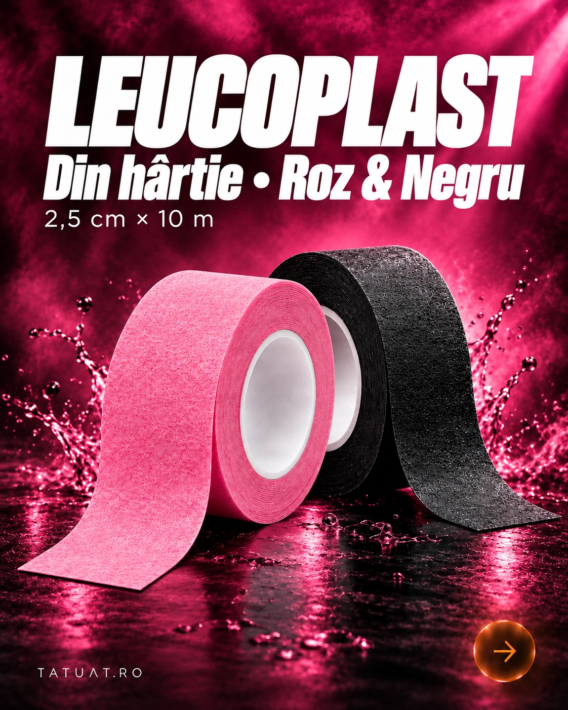 Leucoplast din hârtie — Roz & Negru