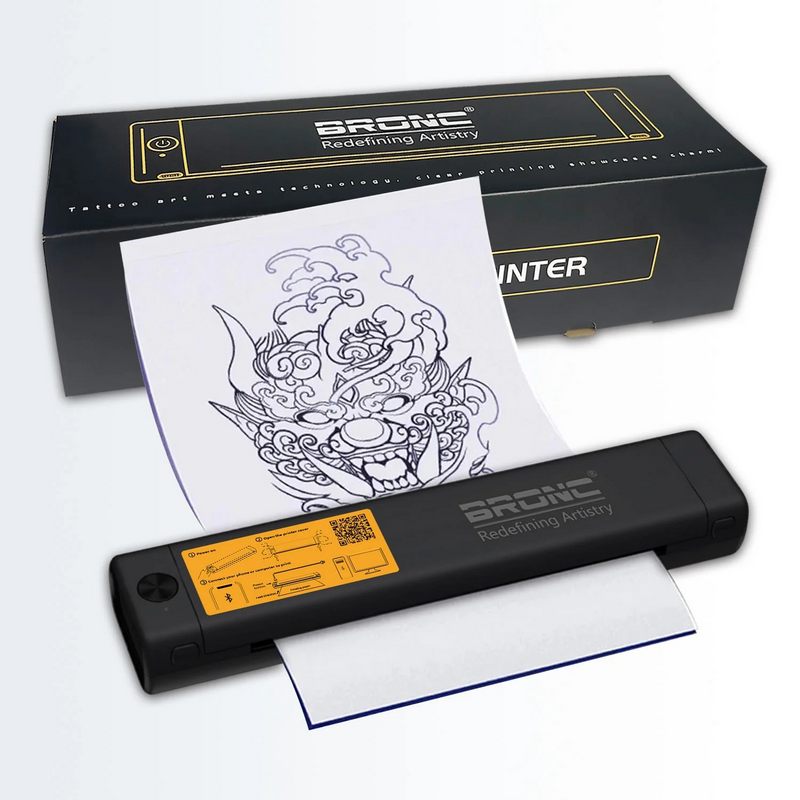 Imprimanta termica Wireless Bronc pt foaia de transfer + Geanta de depozitare pt imprimanta Imprimanta termica Wireless Bronc pt foaia de transfer + Geanta de depozitare pt imprimanta 1