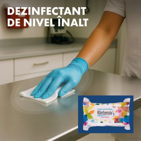 Klintensiv servetele dezinfectante pentru suprafete 80buc Klintensiv servetele dezinfectante pentru suprafete 80buc