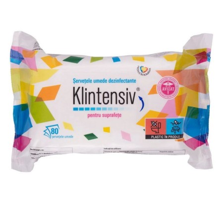 Klintensiv servetele dezinfectante pentru suprafete 80buc-BAX 18 buc Klintensiv servetele dezinfectante pentru suprafete 80buc-BAX 18 buc