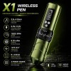 Masina de tatuat Hummingbird Pen Wireless Ajustabil Bronc X1 Rosie 5