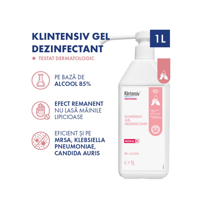 Klintensiv - Gel dezinfectant pentru maini 500ml Klintensiv - Gel dezinfectant pentru maini 500ml 3
