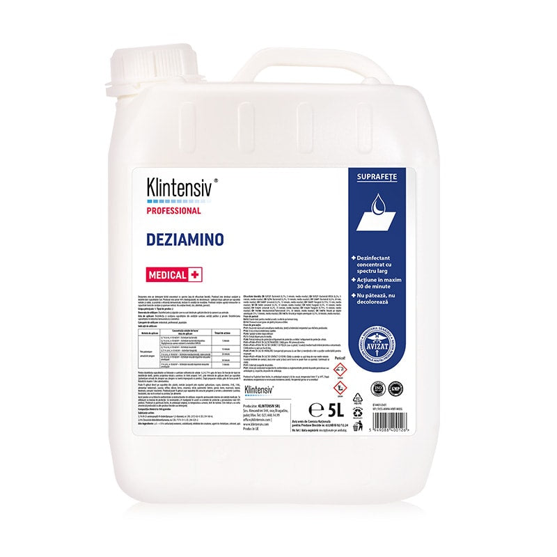 Deziamino - Dezinfectant concentrat pentru suprafete 1000ml - BAX 12 BUC Deziamino - Dezinfectant concentrat pentru suprafete 1000ml - BAX 12 BUC 2