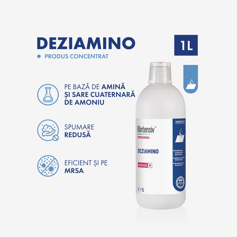 Deziamino - Dezinfectant concentrat pentru suprafete 1000ml - BAX 12 BUC Deziamino - Dezinfectant concentrat pentru suprafete 1000ml - BAX 12 BUC 3