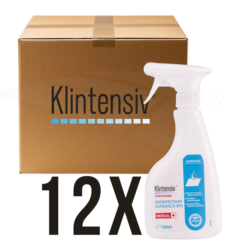 Klintensiv - Ready-to-Use Surface Disinfectant 500ml - BOX 12 PCS