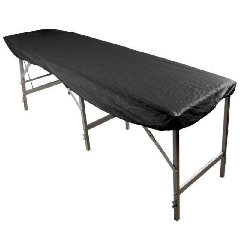 Cearceaf de pat cu Elastic laminat negru 10 bucati