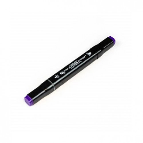 Marker Stencil Purple / indigo cu 2 capete