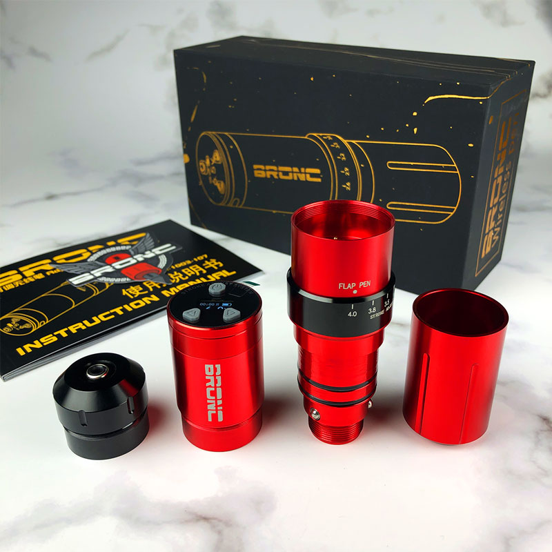 Masina de tatuat Hummingbird Pen Wireless V12 Ajustabil Rosu Masina de tatuat Hummingbird Pen Wireless V12 Ajustabil Rosu 1