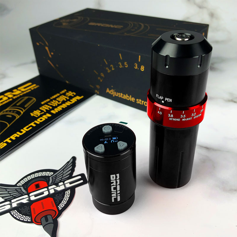 Masina de tatuat Hummingbird Pen Wireless V12 Ajustabil Negru Masina de tatuat Hummingbird Pen Wireless V12 Ajustabil Negru 2