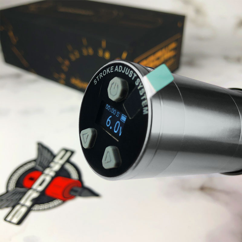 Masina de tatuat Hummingbird Pen Wireless V12 Ajustabil Gri Masina de tatuat Hummingbird Pen Wireless V12 Ajustabil Gri 4