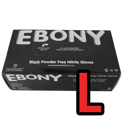 Manusi Nitril negre EBONY L