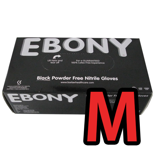 Manusi Nitril negre EBONY M