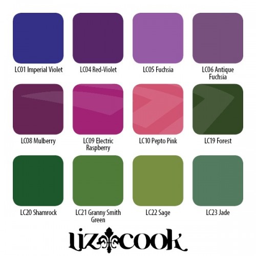 Set 12 culori Eternal tus desen Liz Cook  30ml