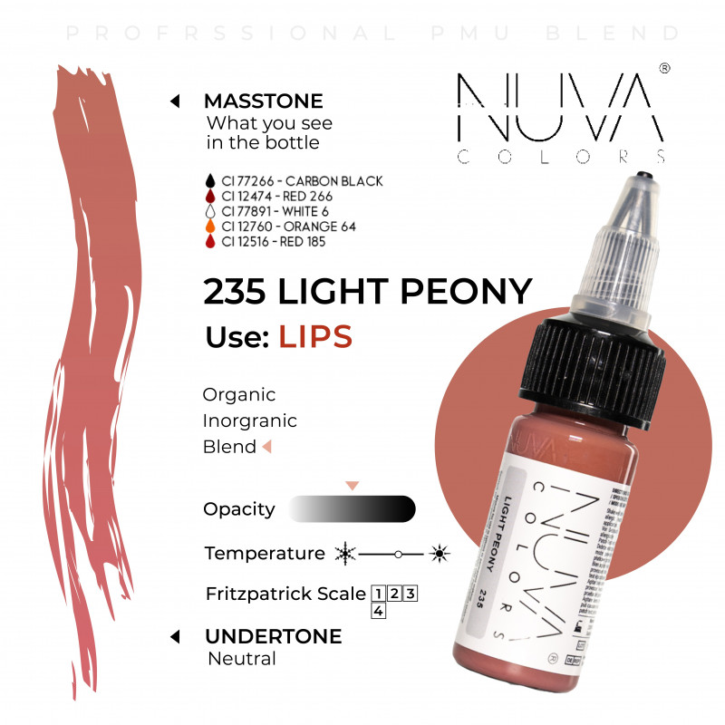Nuva Color 235 Light Peony 15ml Nuva Color 235 Light Peony 15ml 1