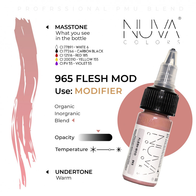 Nuva Color 965 Flesh Mod 15ml Nuva Color 965 Flesh Mod 15ml 1