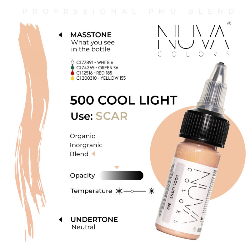 Nuva Color 500 Cool Light 15ml Nuva Color 500 Cool Light 15ml 1