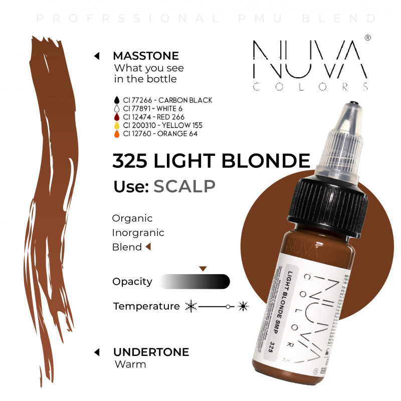 Nuva Color 325 Light Blonde SMP 15ml Nuva Color 325 Light Blonde SMP 15ml 1