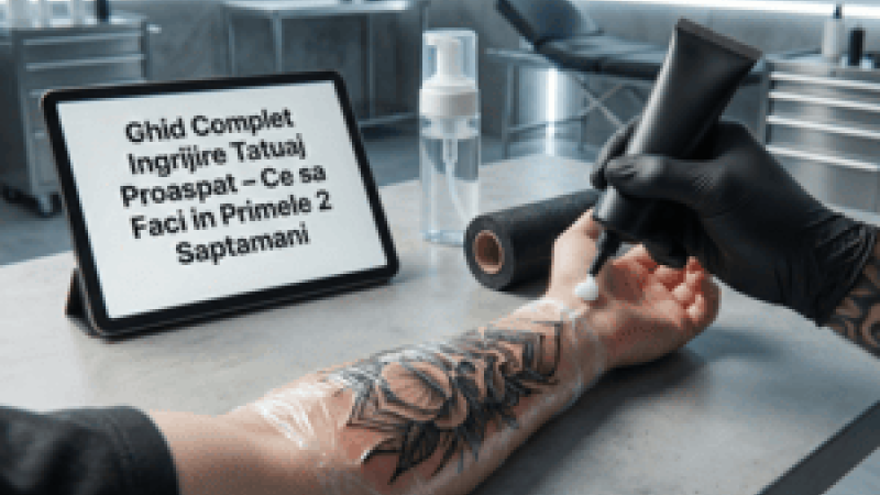 Ghid Complet Ingrijire Tatuaj Proaspat – Ce sa Faci in Primele 2 Saptamani