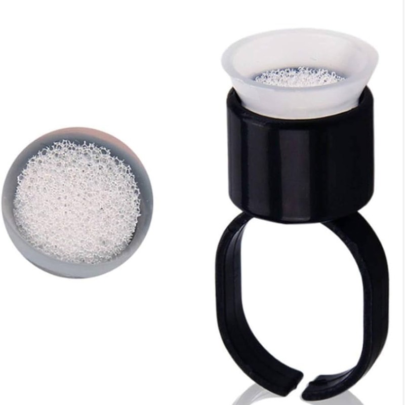 Capacel inel cu burete Negru