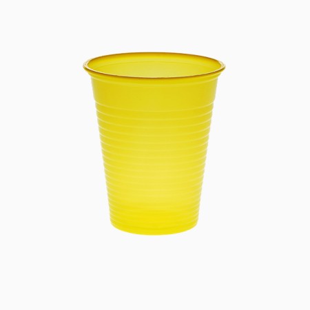 Set 100 pahare unica folosinta Galbene Set 100 pahare unica folosinta Galbene