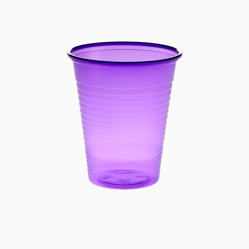 Set 100 pahare unica folosinta Mov deschis