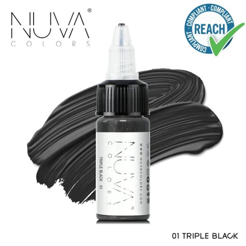 Nuva Color 01 Triple Black 15ml Nuva Color 01 Triple Black 15ml 2